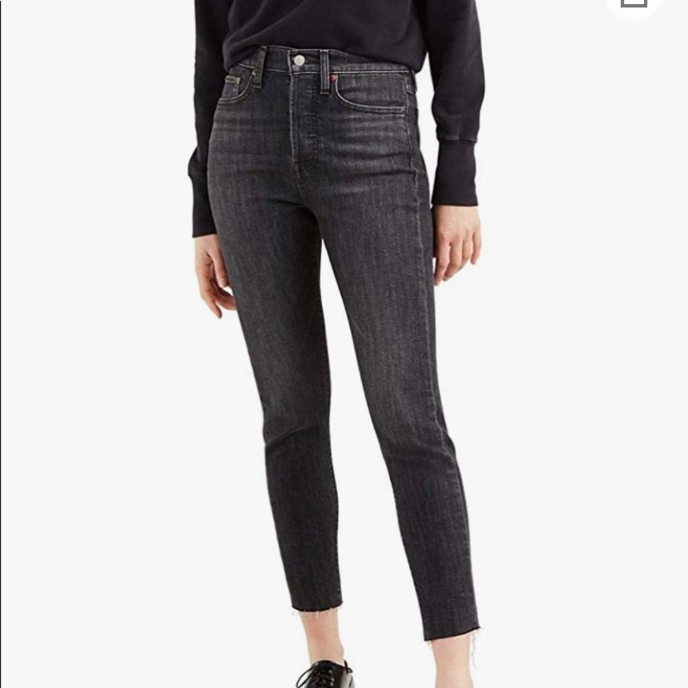 Levi’s Wedgie skinny washed dark